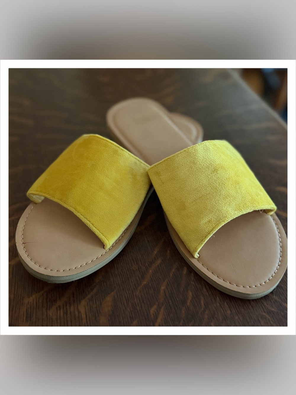 Women’s Yellow Slide Sandals - Casual Slip-On-Malvados